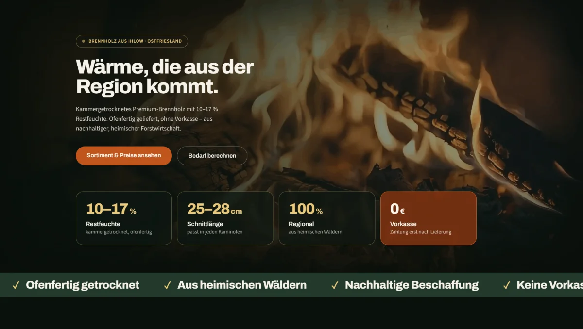 Die neue Website von Landförster